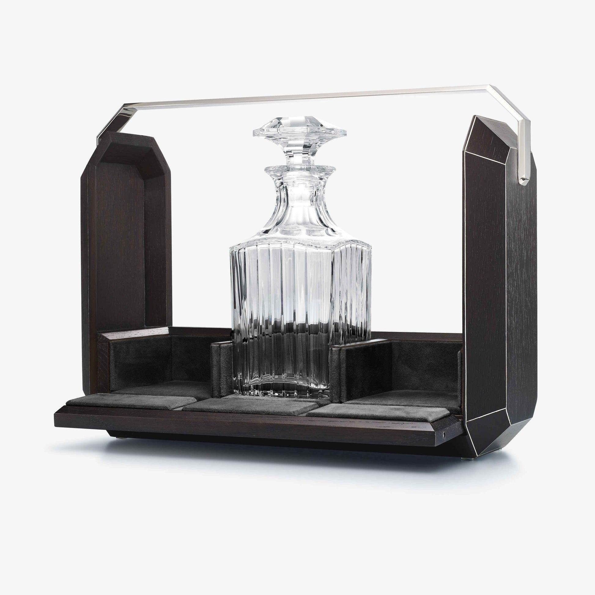  Baccarat Octogone Tantalus Black Oak Barware by Baccarat at  FormFluent