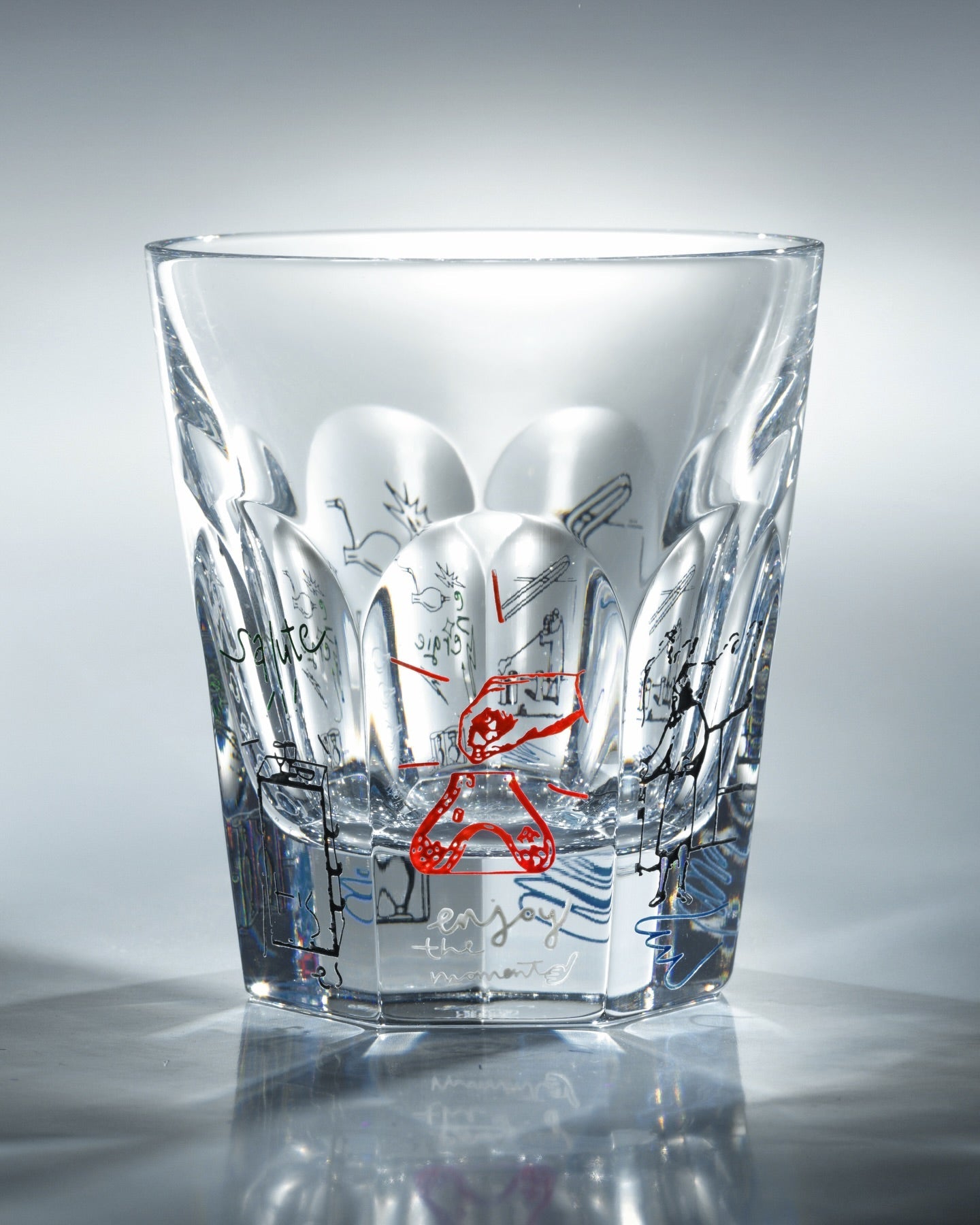  Baccarat Harcourt Decanter and Tumblers Red Set Harry Nuriev Limited Edition Barware by Baccarat at  FormFluent