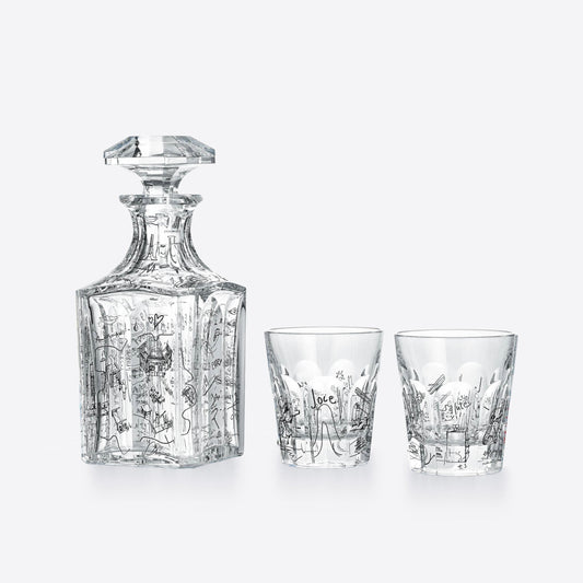 Baccarat Harcourt Decanter and Tumblers Set Harry Nuriev Limited Edition Sculpture by Baccarat at  FormFluent