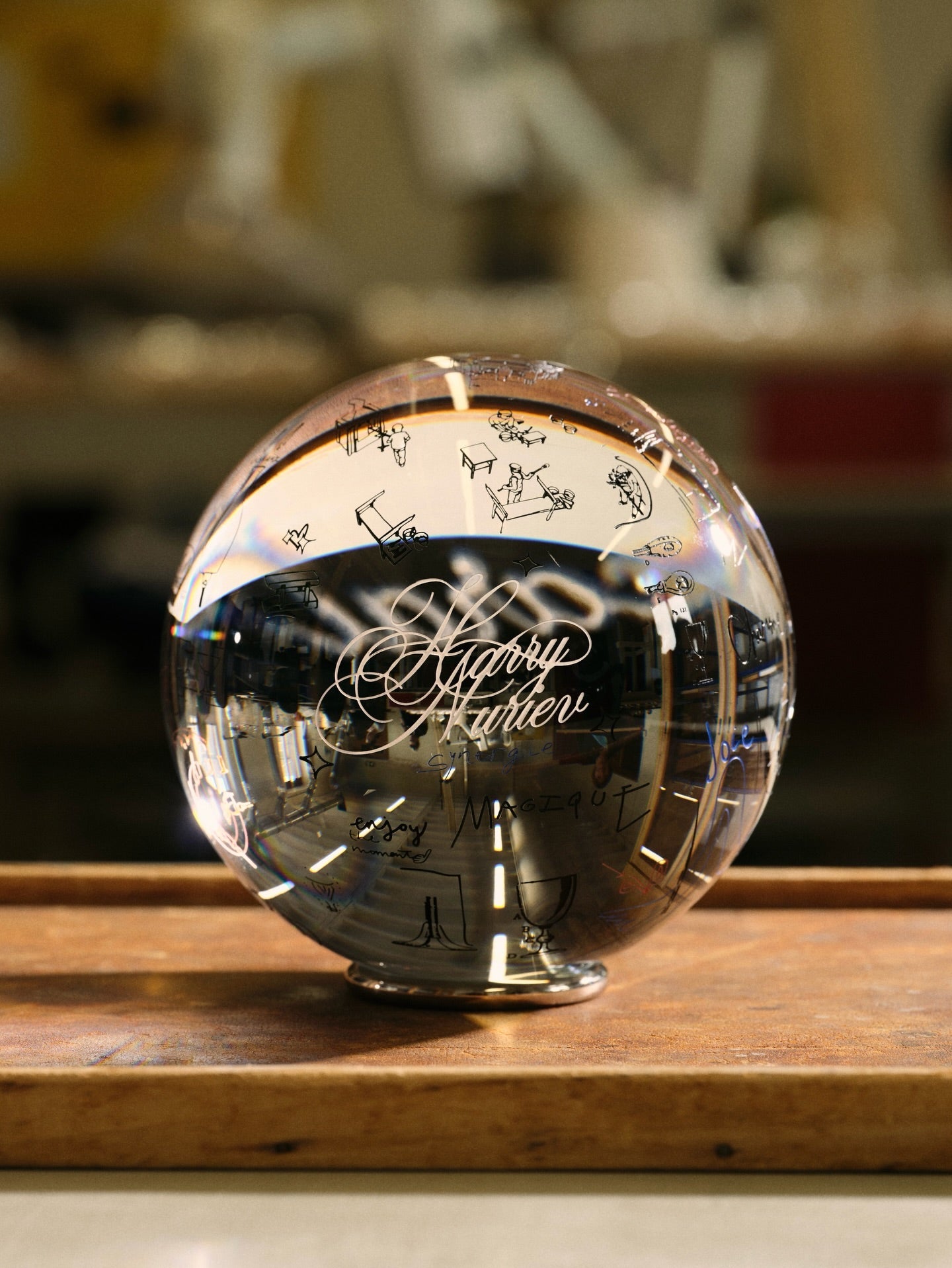  Baccarat Harry Nuriev Sirius Crystal Ball Limited Edition Sculpture by Baccarat at  FormFluent