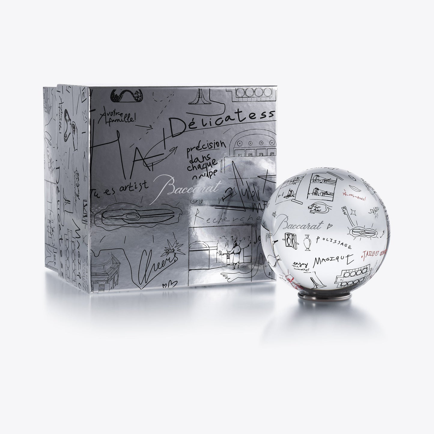  Baccarat Harry Nuriev Sirius Crystal Ball Limited Edition Sculpture by Baccarat at  FormFluent