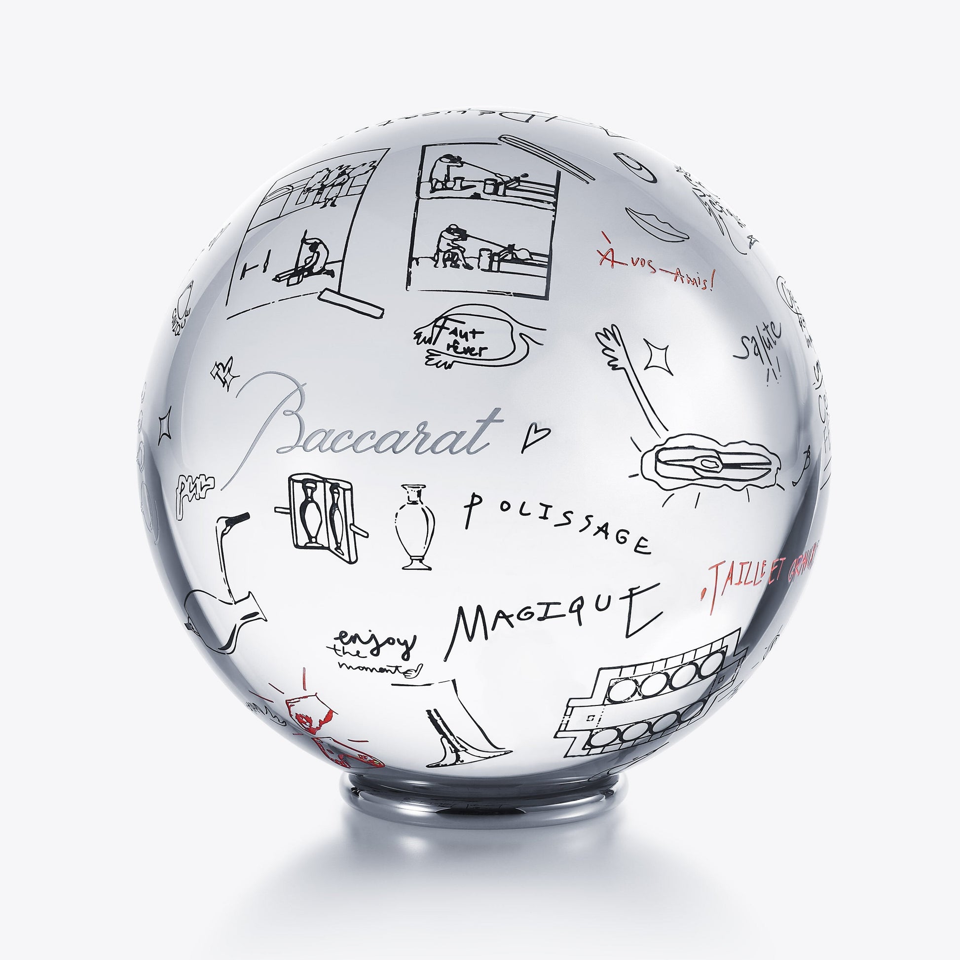  Baccarat Harry Nuriev Sirius Crystal Ball Limited Edition Sculpture by Baccarat at  FormFluent