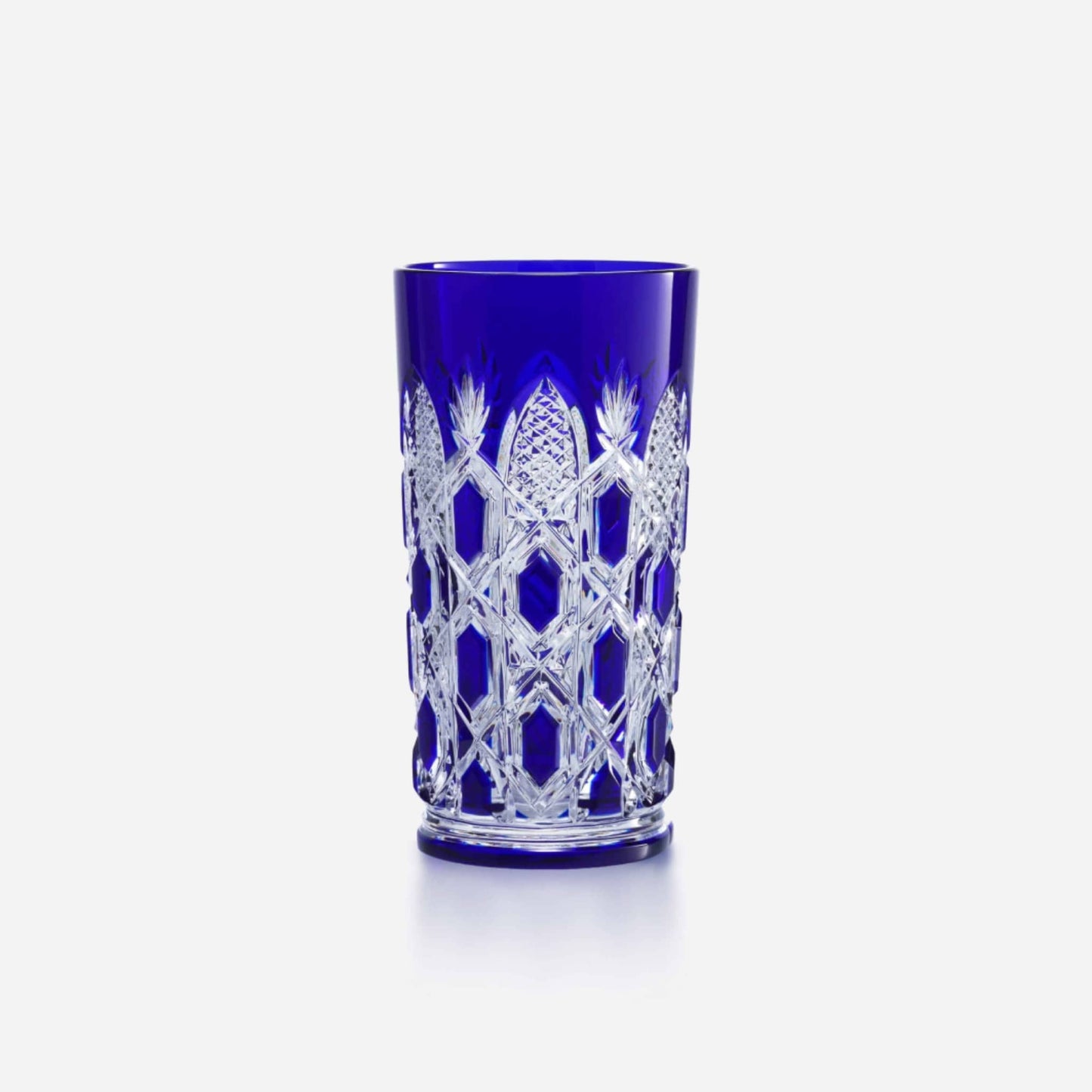 Baccarat Tsar Highball - Clear & Blue Drinkware by  Baccarat at   FormFluent Sydney, Australia