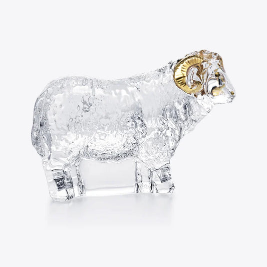 Baccarat Zodiac Sheep 2027 Gold