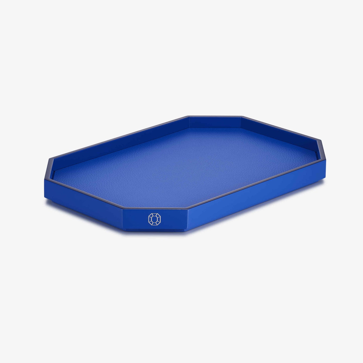 Baccarat Lacquer Octogone Tray Blue (S/M/L)  by Baccarat at  FormFluent Sydney, Australia