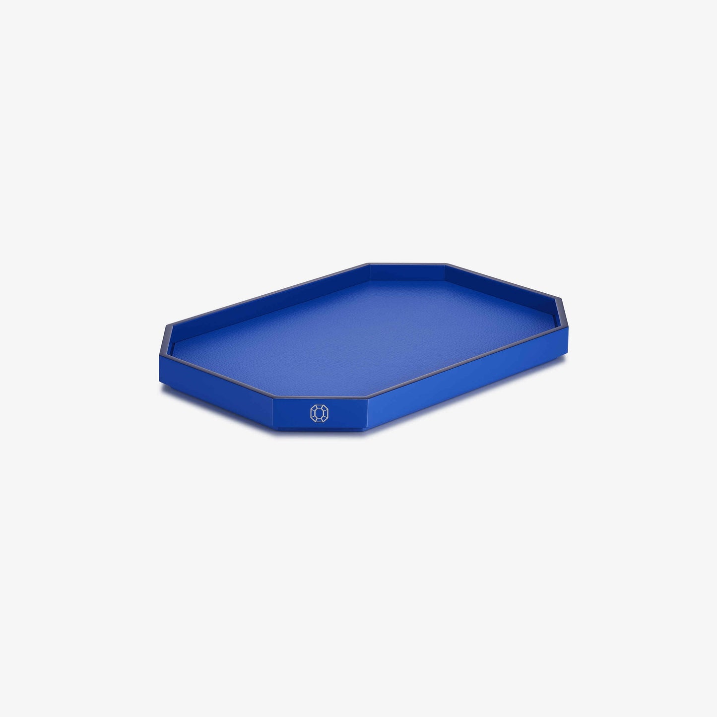 Baccarat Lacquer Octogone Tray Blue (S/M/L)  by Baccarat at  FormFluent Sydney, Australia