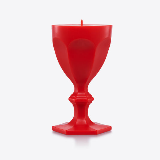 Baccarat Harcourt Glass Candle - Poppy Red