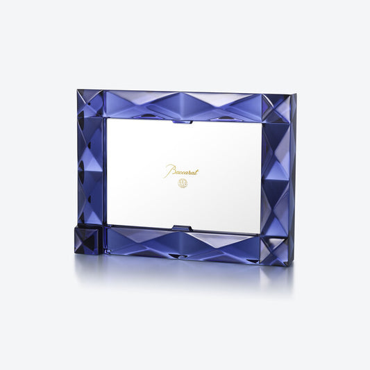 Baccarat Louxor Horizontal Photo Frame - Midnight Blue