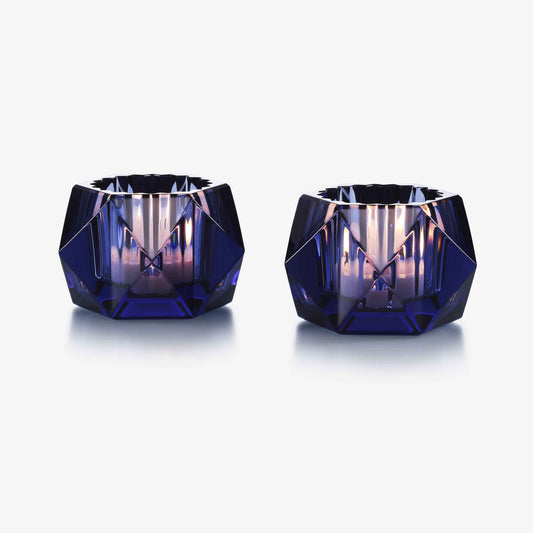 Baccarat Louxor Votives - Midnight Blue (Set of 2)