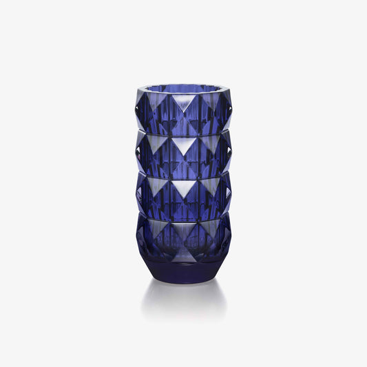 Baccarat Louxor Round Vase Small Midnight Blue Crystal