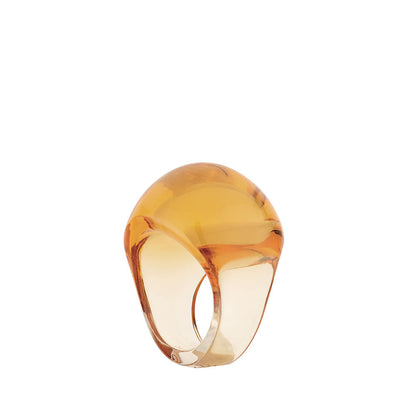 Lalique Cabochon Ring - Amber Crystal Jewelry by Lalique at  FormFluent Sydney, Australia