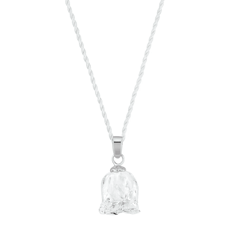 Lalique Muguet Pendant Necklace 1 Clear Crystal Silver Jewelry by  Lalique at   FormFluent Sydney, Australia