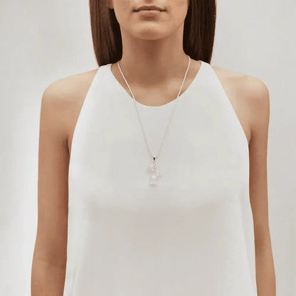 Lalique Muguet Pendant Necklace 3 Clear Crystal 18K Yellow Gold Plated Jewelry by  Lalique at   FormFluent Sydney, Australia