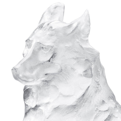 Lalique Lalique Reclining Egyptian Wolf Rembrandt Bugatti by Lalique 2014 Limited Edition Sculpture - FormFluent Sydney Australia