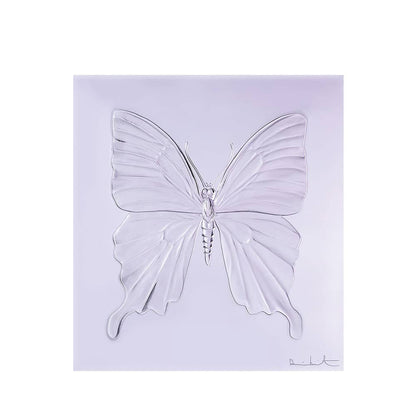 Lalique Eternal Beauty Butterfly Damien Hirst Lavander Crystal Limited Edition Sculpture by  Lalique at   FormFluent Sydney, Australia
