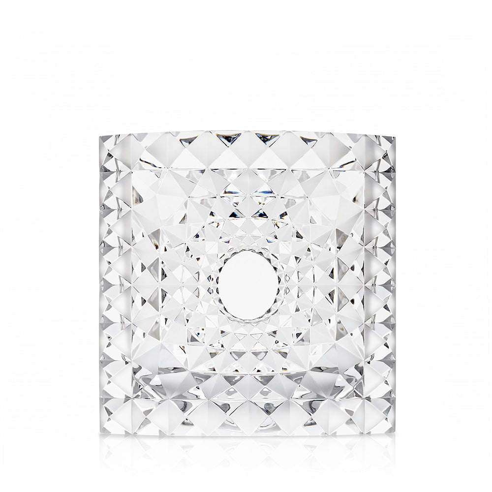 Lalique Géo Small Vase Mario Botta 2016 Clear Crystal Limited Edition - FormFluent