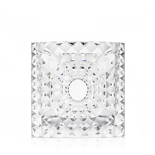 Lalique Géo Small Vase Mario Botta 2016 Clear Crystal Limited Edition - FormFluent