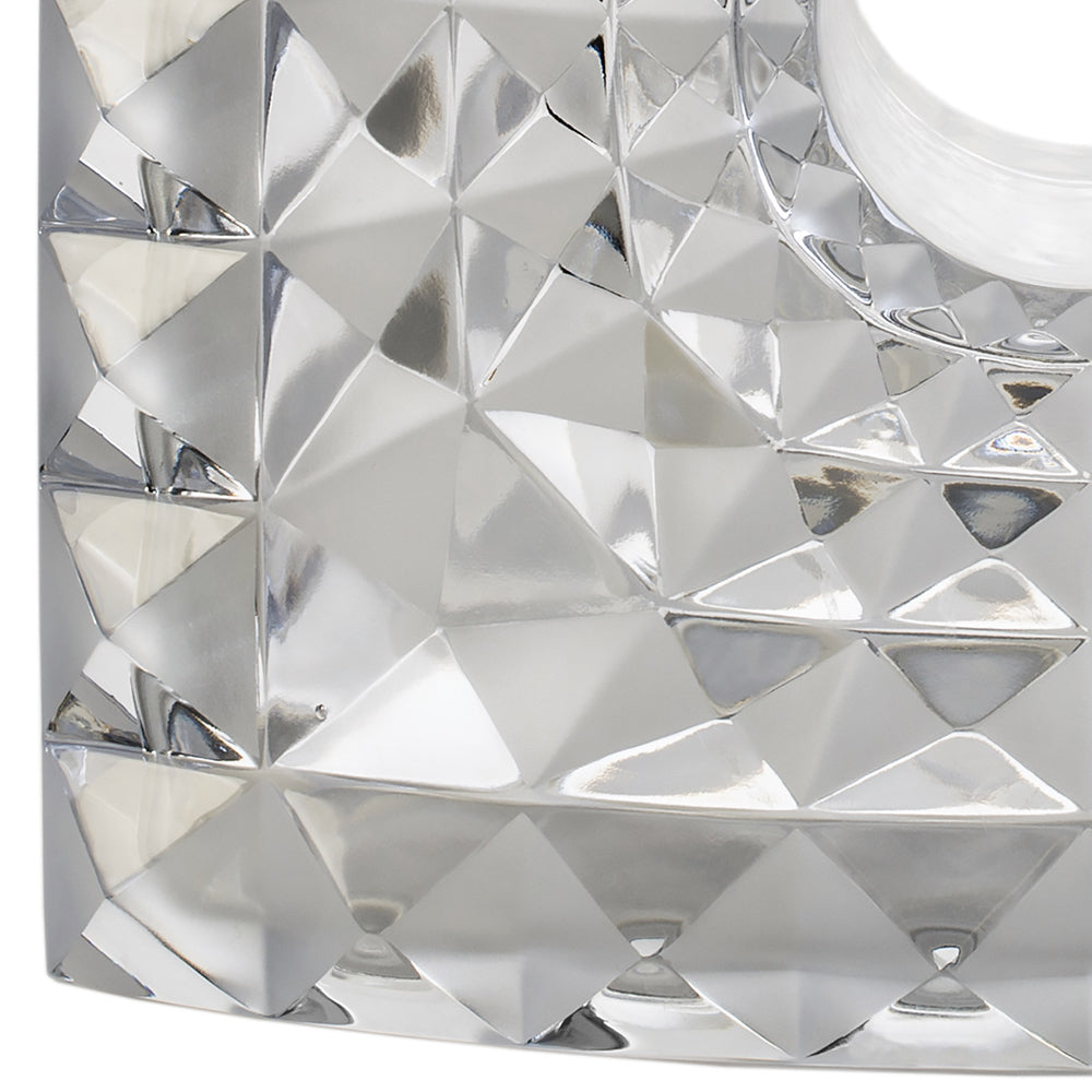 Lalique Géo Vase Mario Botta 2016 Clear Crystal Lost Wax Limited Edition - FormFluent