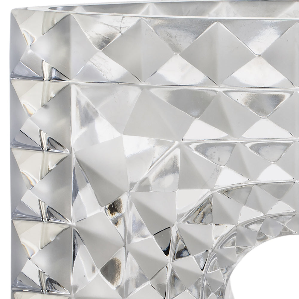 Lalique Géo Vase Mario Botta 2016 Clear Crystal Lost Wax Limited Edition - FormFluent