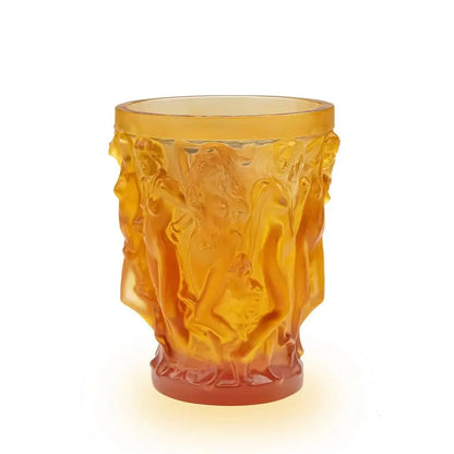 Lalique Sirènes Vase Terry Rodgers 2017 Amber Crystal Limited Edition Vase by  Lalique at   FormFluent Sydney, Australia