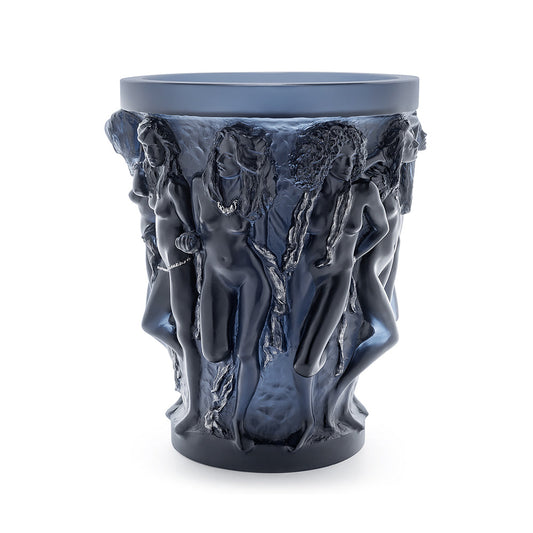 Lalique Sirènes Large Vase Terry Rodgers 2017 Midnight Blue Crystal Lost Wax Limited Edition