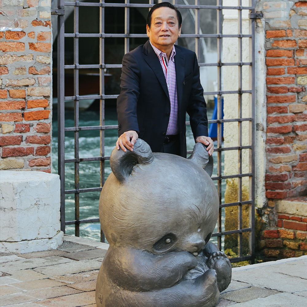 Lalique Yuan-Yuan Panda Sculpture by Han Meilin 2019 Limited Edition | FormFluent