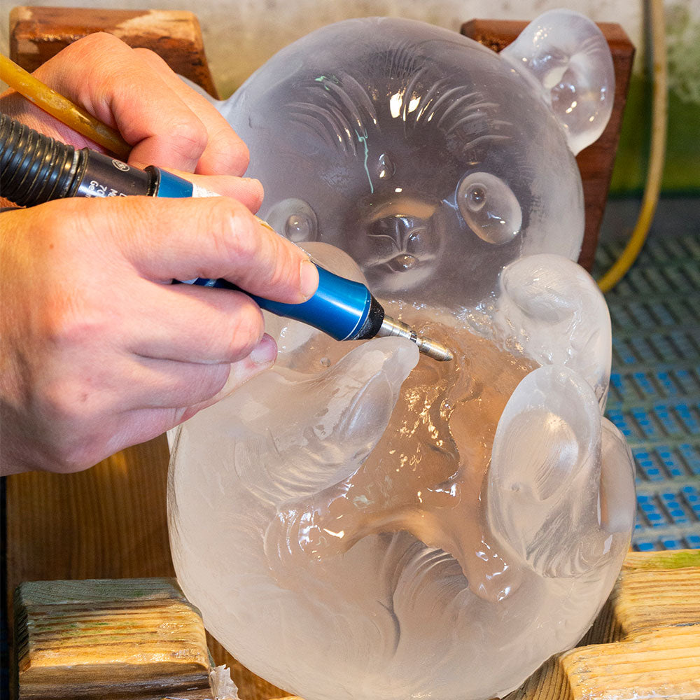Lalique Meng-Meng Panda Large Sculpture by Han Meilin 2019 Limited Edition