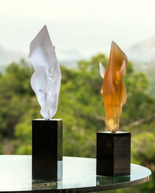 Lalique Still Water Small Clear Crystal by Nic Fiddian Green Numbered Edition - FormFluent