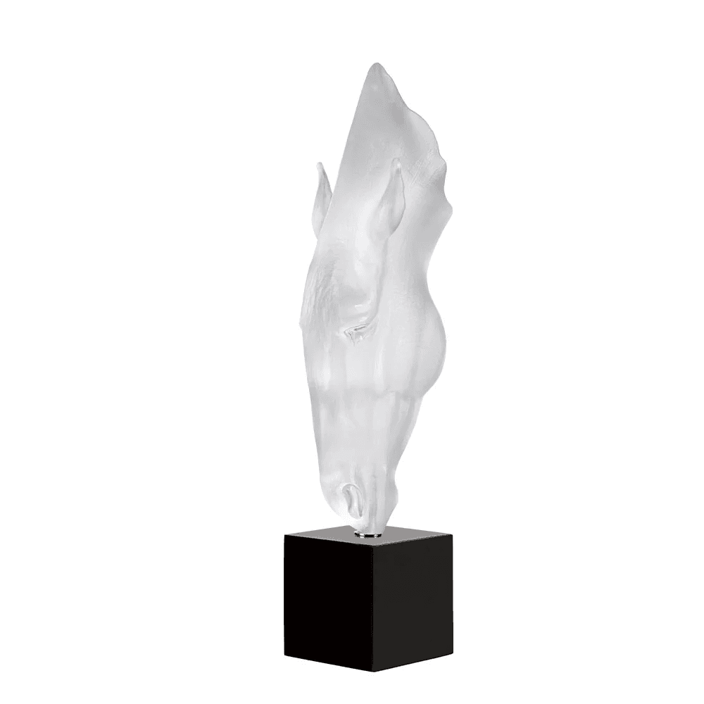Lalique Large Still Water by Nic Fiddian Green & Lalique Clear Crystal Numbered Edition Sculpture by  Lalique at   FormFluent Sydney, Australia