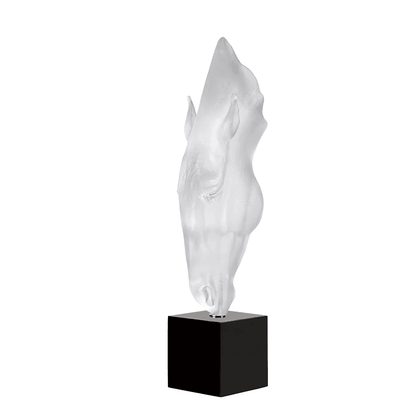 Lalique Large Still Water by Nic Fiddian Green & Lalique Clear Crystal Numbered Edition Sculpture by  Lalique at   FormFluent Sydney, Australia