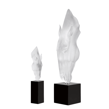 Lalique Large Still Water by Nic Fiddian Green & Lalique Clear Crystal Numbered Edition Sculpture by  Lalique at   FormFluent Sydney, Australia