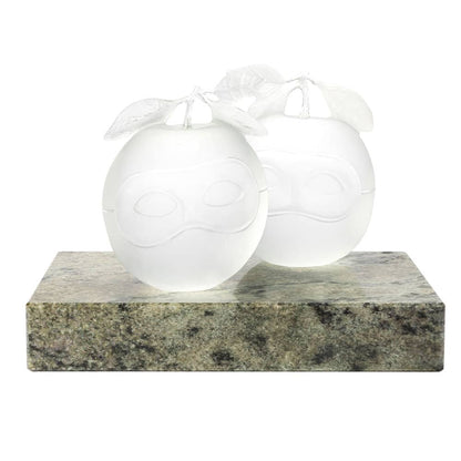 Lalique Le Prêtre Marié Right Apple René Magritte and Lalique 2023 Lost Wax Limited Edition Sculpture by  Lalique at   FormFluent Sydney, Australia