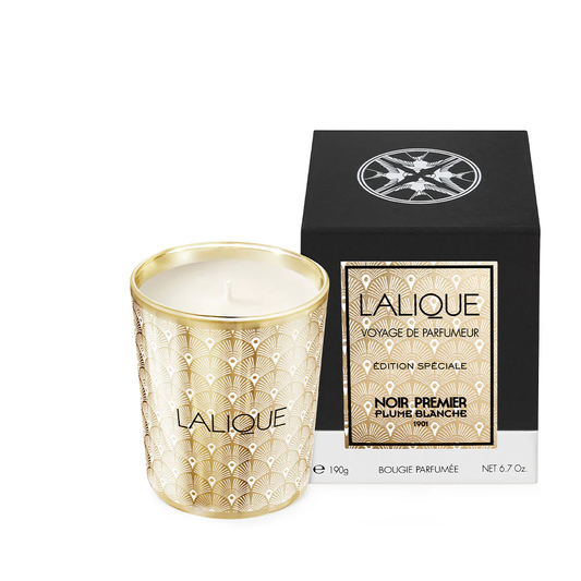 Buy Authentic Lalique Lalique Noir Premier Plume Blanche 1901 Scented Candle Candle - FormFluent Sydney Australia