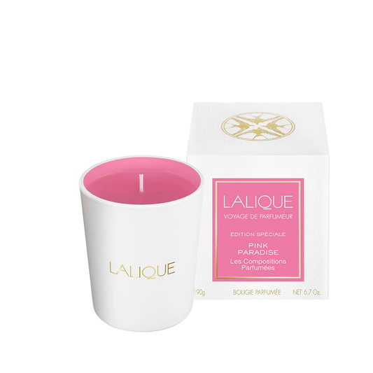 Buy Authentic Lalique Lalique Les compositions Parfumées Pink Paradise Scented Candle Candle - FormFluent Sydney Australia