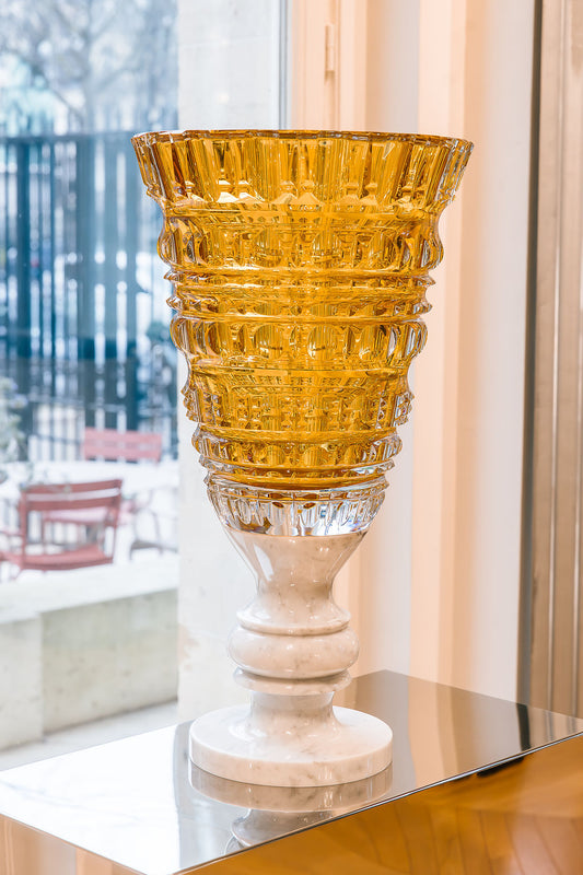 Baccarat New Antique II Vase Limited Edition - Amber