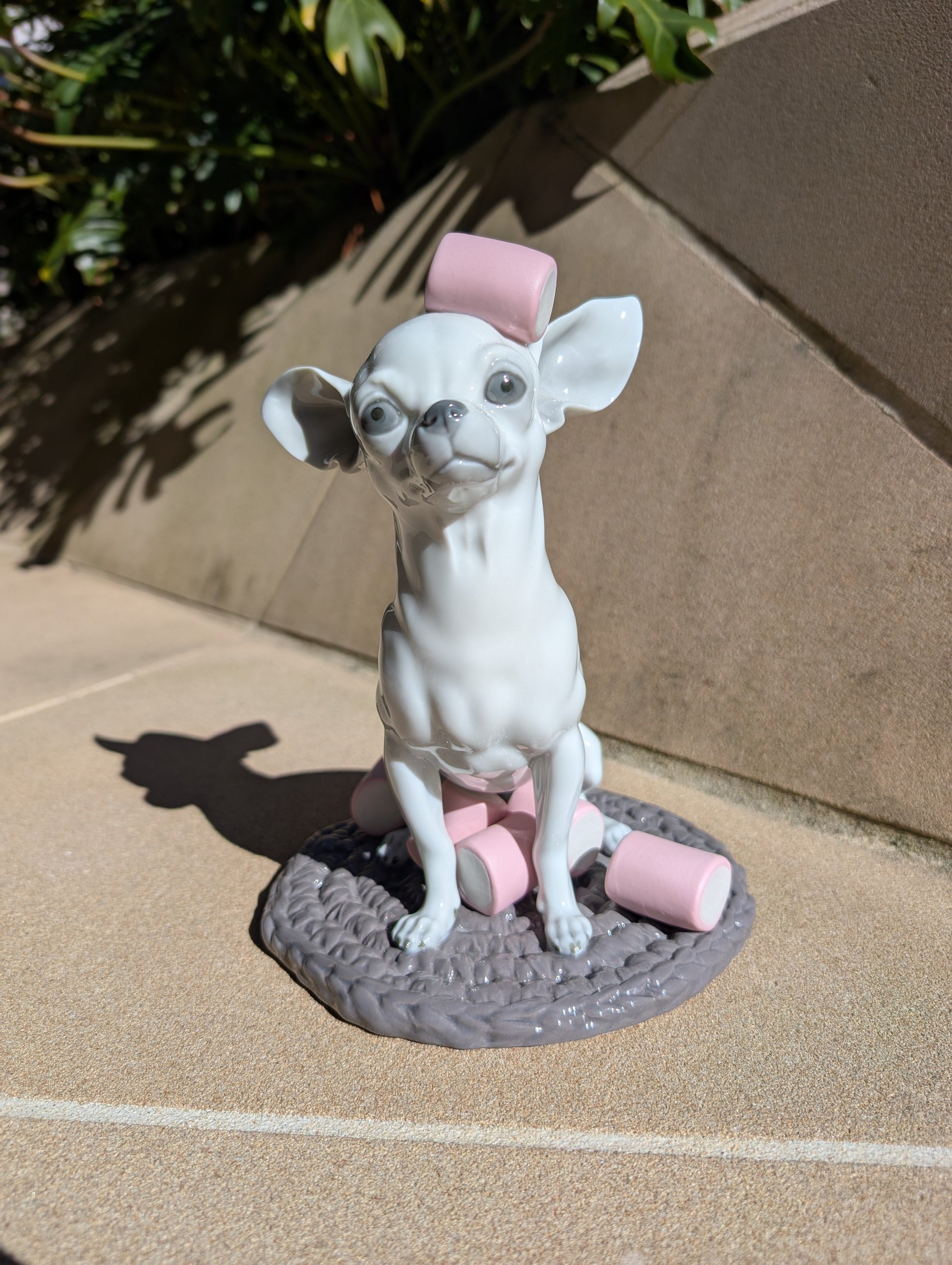 Lladró Lladró Chihuahua with Marshmallows Dog Figurine  - FormFluent Sydney Australia