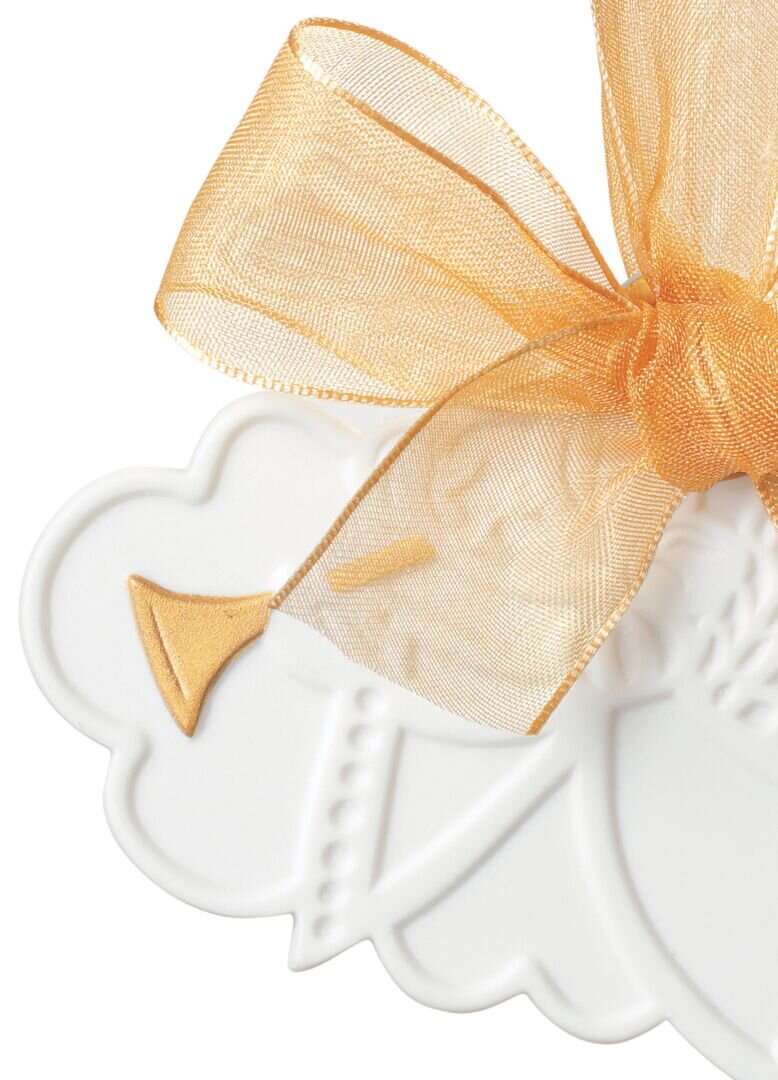 Christmas Angel Ornament with Golden Lustre