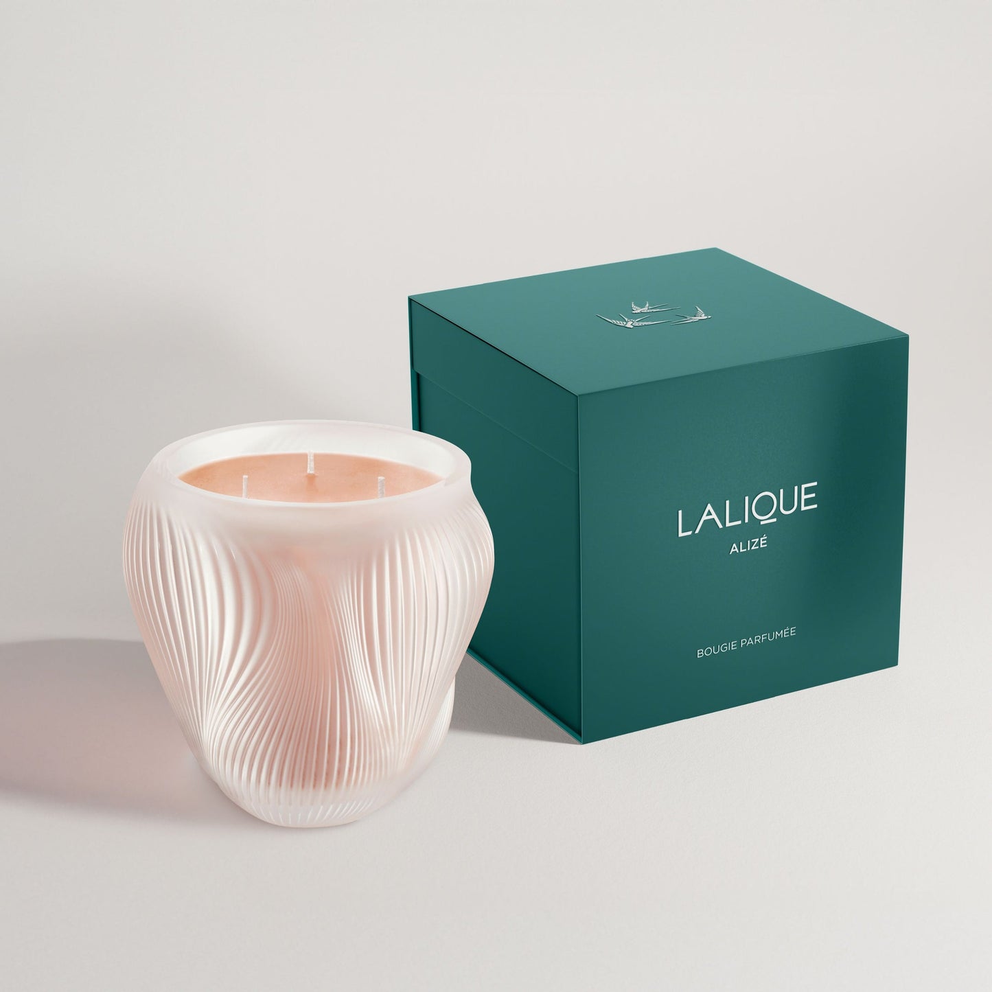 Lalique Alizé, Crystal Scented Candle Vase by Lalique at  FormFluent Sydney, Australia