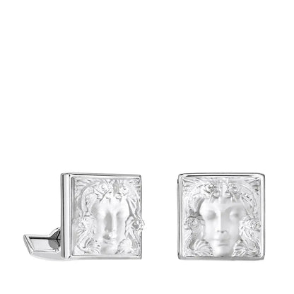 Lalique Aréthuse Cufflinks Clear Crystal Accessory by  Lalique at   FormFluent Sydney, Australia