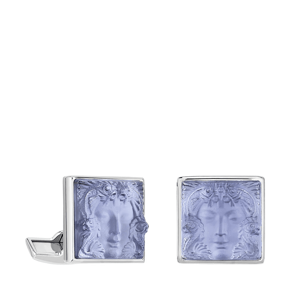 Lalique Aréthuse Cufflinks Sapphire Blue Crystal Accessory by Lalique at  FormFluent Sydney, Australia
