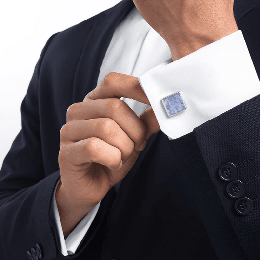 Lalique Aréthuse Cufflinks Sapphire Blue Crystal Accessory by Lalique at  FormFluent Sydney, Australia