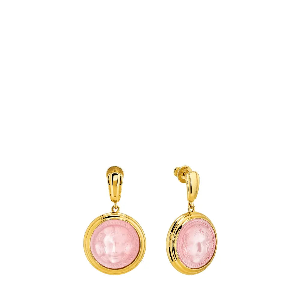 Lalique Aréthuse Round Earrings Clear Crystal Silver Jewelry by  Lalique at   FormFluent Sydney, Australia