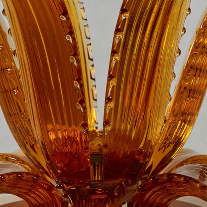 Lalique Cactus Coffee Table Amber Crystal Furniture by  Lalique at   FormFluent Sydney, Australia