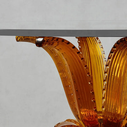 Lalique Cactus Coffee Table Amber Crystal Furniture by  Lalique at   FormFluent Sydney, Australia