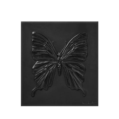 Lalique Eternal Beauty Butterfly Damien Hirst Black Crystal Limited Edition Sculpture by  Lalique at   FormFluent Sydney, Australia