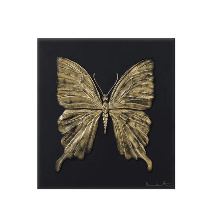 Lalique Eternal Beauty Butterfly Damien Hirst Black Crystal Limited Edition Sculpture by  Lalique at   FormFluent Sydney, Australia