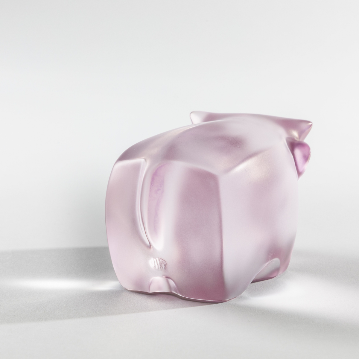 Lalique Niu Wang Wang Ox Sculpture - Pink luster crystal by Han Meilin, 2025