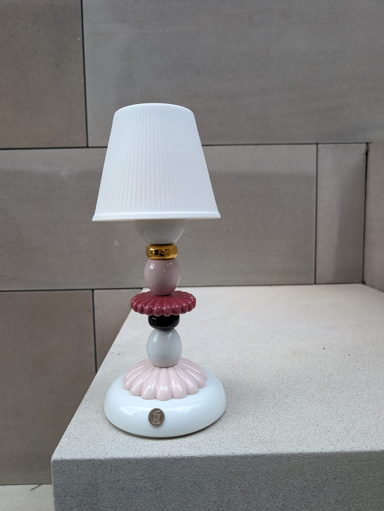  Lladró Lotus Firefly Table Lamp Pink  by Lladró at  FormFluent