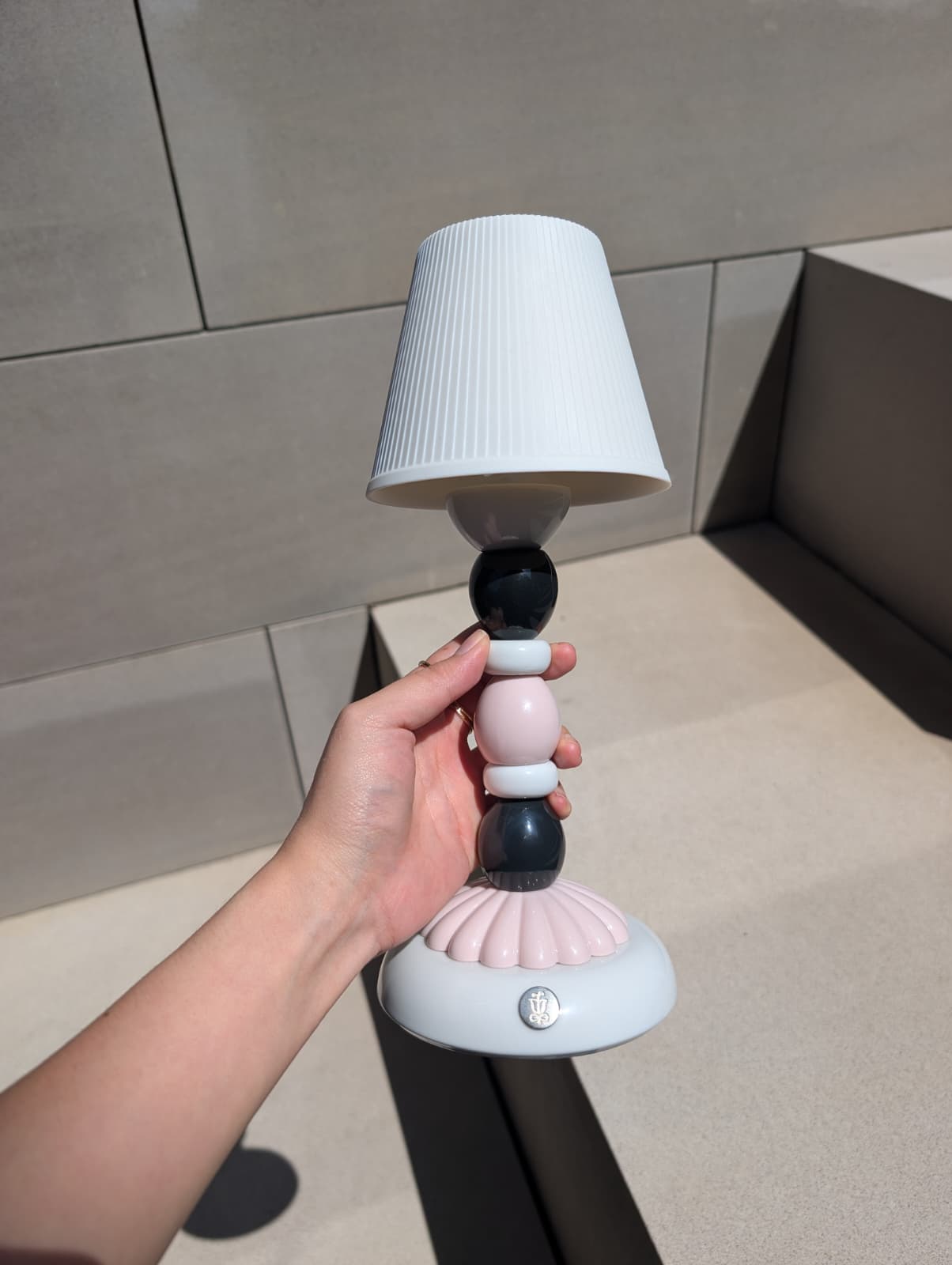  Lladró Palm Firefly Table Lamp Black-Pink  by Lladró at  FormFluent