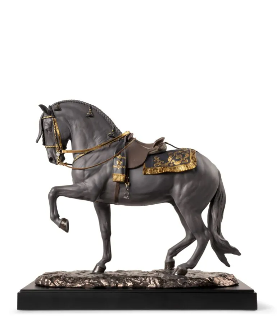 Lladro 01002041 Spanish Pure Breed Black Limited Edition Andalalusian Horse
